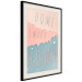 Poster Sign: Home Sweet Home - English inscription on pastel background 127963 additionalThumb 14