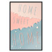 Poster Sign: Home Sweet Home - English inscription on pastel background 127963 additionalThumb 18