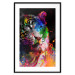 Poster Bengal Tiger - abstract animal on background with colorful accents 128363 additionalThumb 17