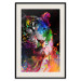 Poster Bengal Tiger - abstract animal on background with colorful accents 128363 additionalThumb 19