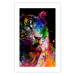 Poster Bengal Tiger - abstract animal on background with colorful accents 128363 additionalThumb 25