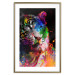 Poster Bengal Tiger - abstract animal on background with colorful accents 128363 additionalThumb 16