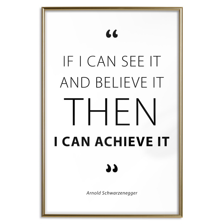 Wall Poster Quote - Arnold Schwarzenegger - motivational black English quotes 128863 additionalImage 17