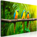 Canvas Parrot Trio (1-part) wide - exotic animals in the jungle 129163 additionalThumb 2