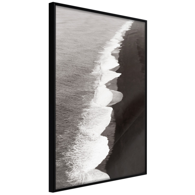 Poster Balance of Opposites - monochromatic seascape with beach 130263 additionalImage 11