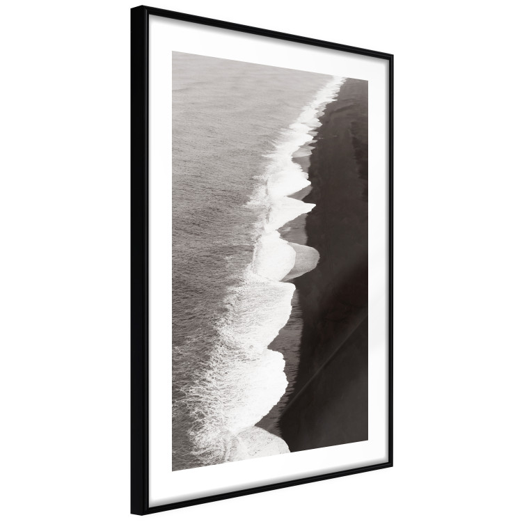 Poster Balance of Opposites - monochromatic seascape with beach 130263 additionalImage 6