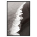 Poster Balance of Opposites - monochromatic seascape with beach 130263 additionalThumb 16