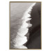 Poster Balance of Opposites - monochromatic seascape with beach 130263 additionalThumb 17