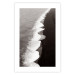 Poster Balance of Opposites - monochromatic seascape with beach 130263 additionalThumb 19