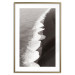 Poster Balance of Opposites - monochromatic seascape with beach 130263 additionalThumb 14