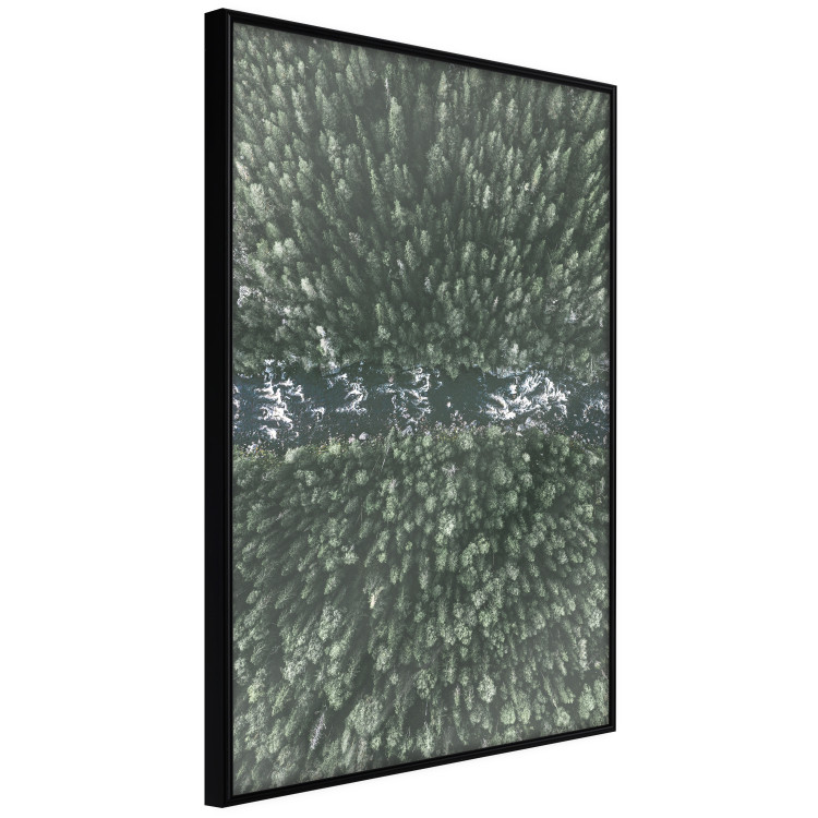 Poster Forest River - a natural landscape of forest and river depicted from a bird's-eye view 130763 additionalImage 3