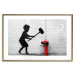 Wall Poster Destroy the Hydrant - mural of a black boy with a large hammer on the wall 132463 additionalThumb 20