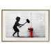 Wall Poster Destroy the Hydrant - mural of a black boy with a large hammer on the wall 132463 additionalThumb 23