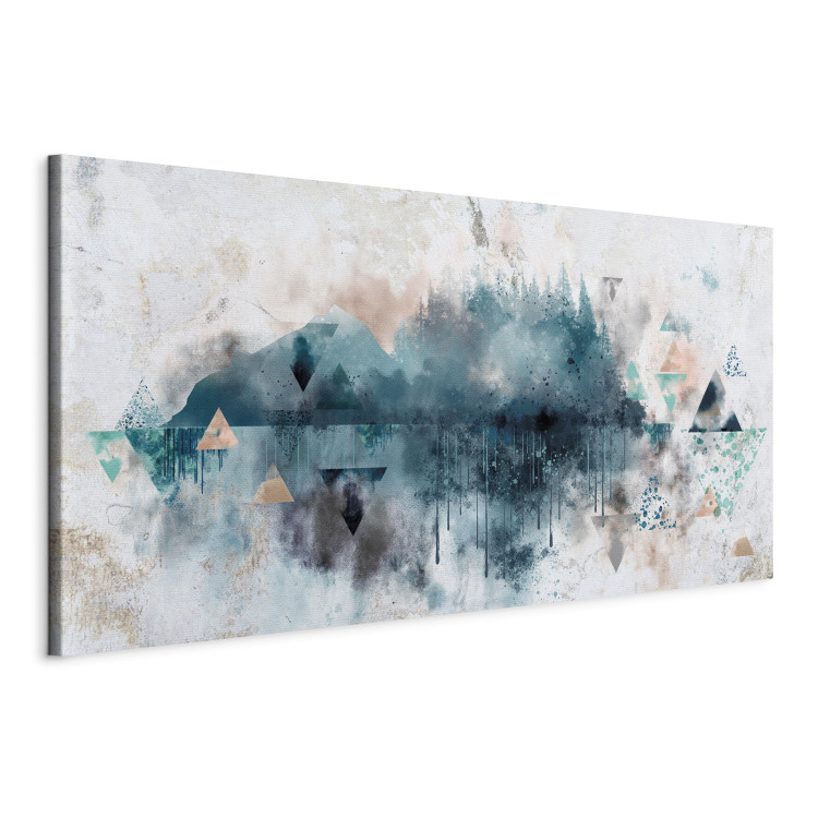 Canvas Art Print Geometric Landscape (1-piece) - watercolor-style abstraction 134363 additionalImage 2