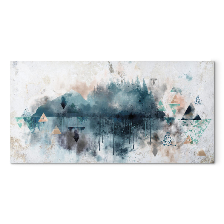 Canvas Art Print Geometric Landscape (1-piece) - watercolor-style abstraction 134363 additionalImage 7