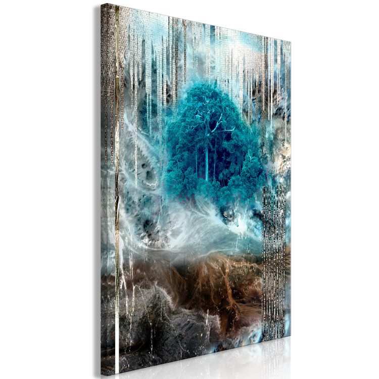 Canvas Asylum (1-piece) Vertical - abstract colorful landscape of trees 134563 additionalImage 2