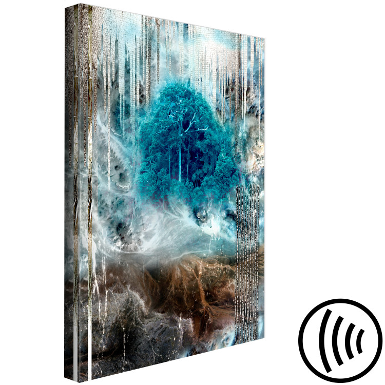 Canvas Asylum (1-piece) Vertical - abstract colorful landscape of trees 134563 additionalImage 6