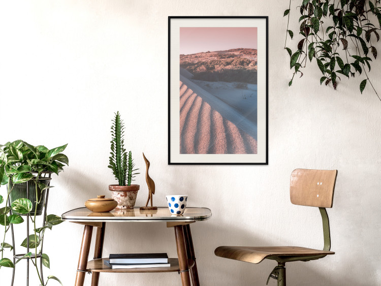 Wall Poster Pink Sands - desert landscape and plants in an orange composition 134763 additionalImage 24