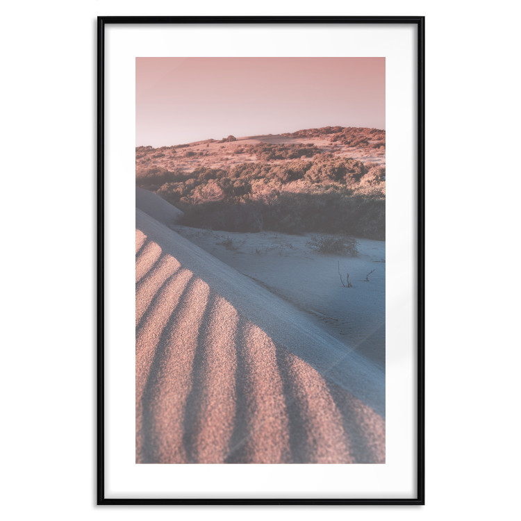 Wall Poster Pink Sands - desert landscape and plants in an orange composition 134763 additionalImage 17
