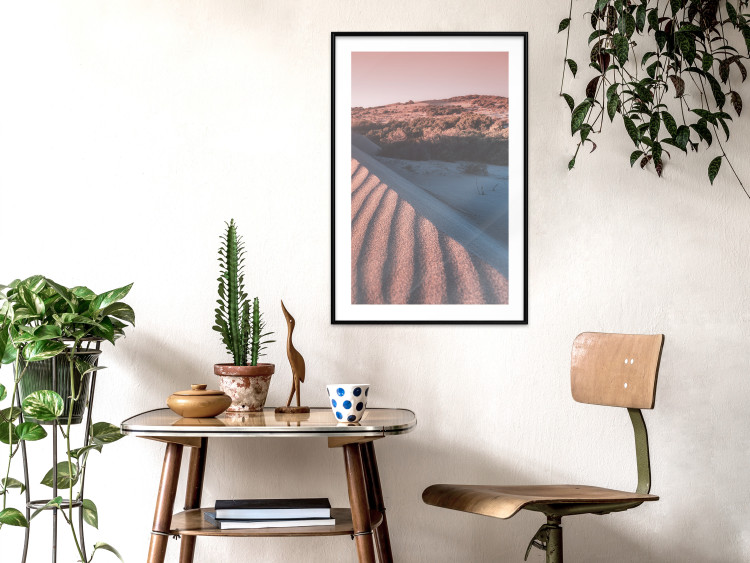 Wall Poster Pink Sands - desert landscape and plants in an orange composition 134763 additionalImage 23
