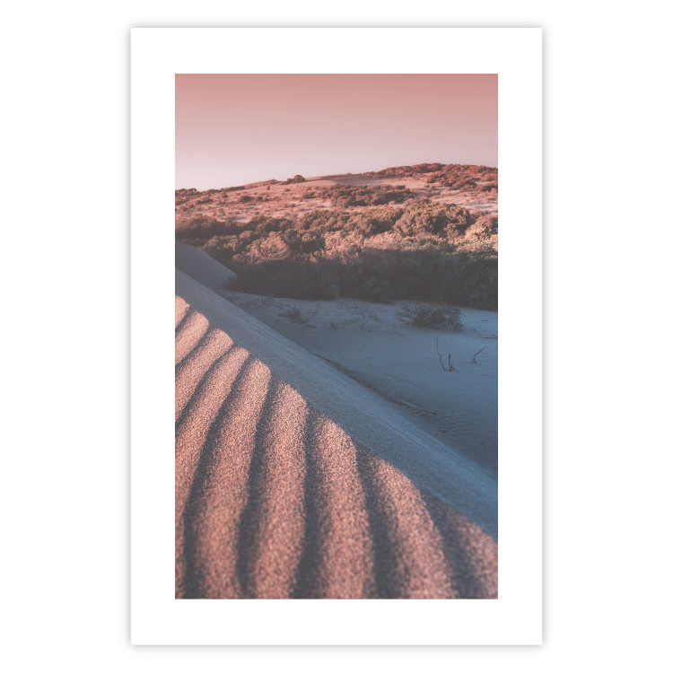 Wall Poster Pink Sands - desert landscape and plants in an orange composition 134763 additionalImage 25