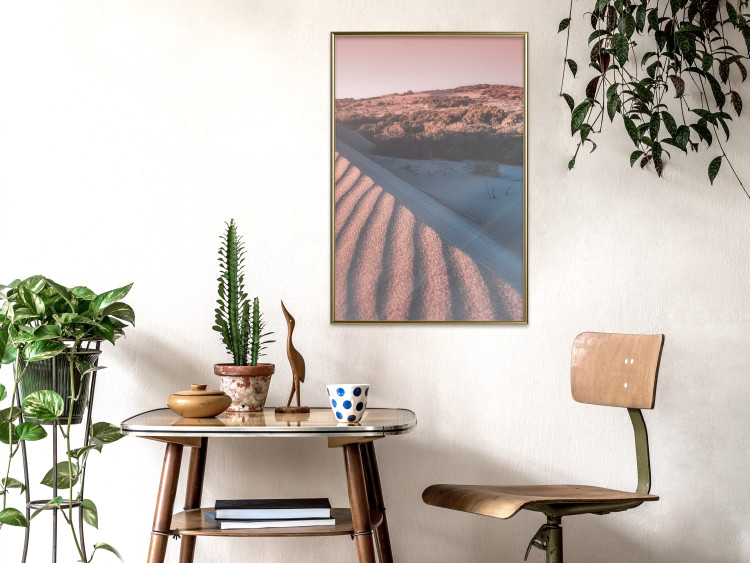 Wall Poster Pink Sands - desert landscape and plants in an orange composition 134763 additionalImage 7