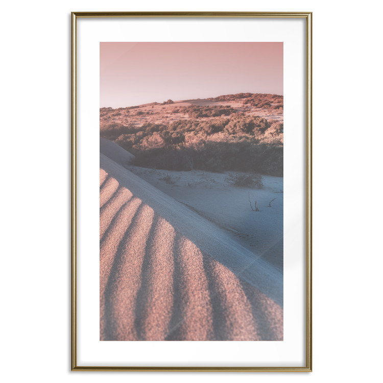 Wall Poster Pink Sands - desert landscape and plants in an orange composition 134763 additionalImage 16