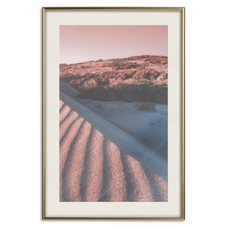 Wall Poster Pink Sands - desert landscape and plants in an orange composition 134763 additionalImage 20