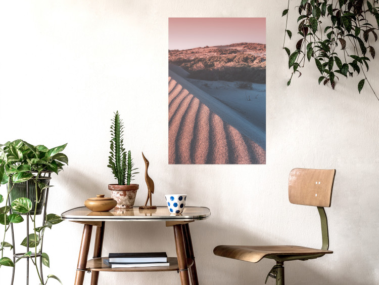 Wall Poster Pink Sands - desert landscape and plants in an orange composition 134763 additionalImage 4
