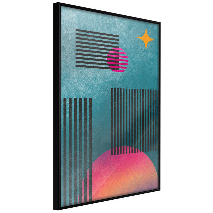Wall Poster Solar Gleams - abstract geometric patterns against a cosmic background 135363 additionalImage 22