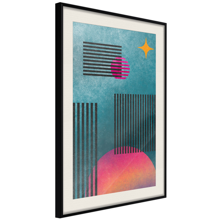 Wall Poster Solar Gleams - abstract geometric patterns against a cosmic background 135363 additionalImage 20