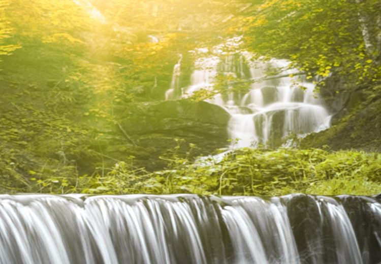 Large canvas print Awesome Waterfall - Green II [Large Format] 136363 additionalImage 5