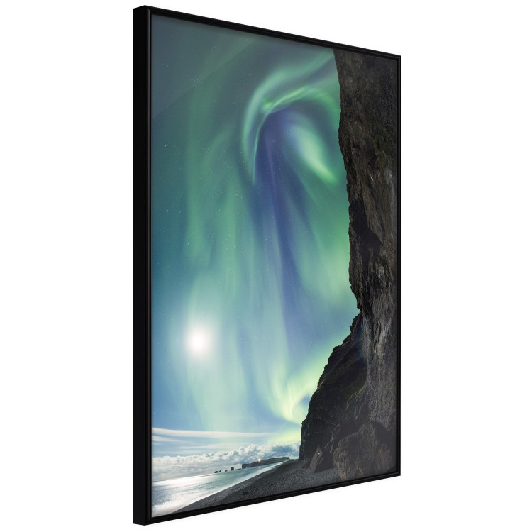 Wall Poster Wonder of Nature - picturesque aurora borealis in the sky amidst towering cliffs 138763 additionalImage 5