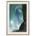 Wall Poster Wonder of Nature - picturesque aurora borealis in the sky amidst towering cliffs 138763 additionalThumb 13