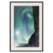 Wall Poster Wonder of Nature - picturesque aurora borealis in the sky amidst towering cliffs 138763 additionalThumb 26