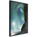 Wall Poster Wonder of Nature - picturesque aurora borealis in the sky amidst towering cliffs 138763 additionalThumb 5