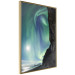 Wall Poster Wonder of Nature - picturesque aurora borealis in the sky amidst towering cliffs 138763 additionalThumb 12