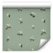 Wallpaper Tiny Flowers - Romantic Retro Pattern on a Green Background 150063 additionalThumb 6