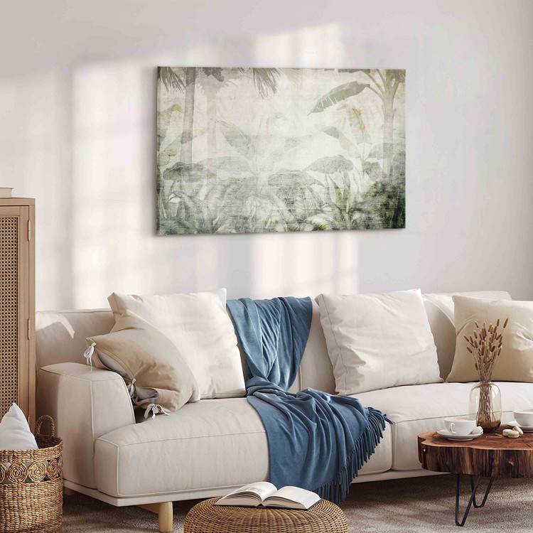 Canvas Print A Memory of Nature - A Delicate Composition With Jungle Vegetation 151163 additionalImage 10