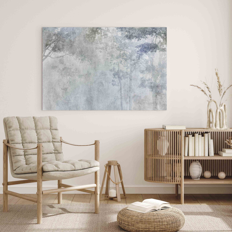 Canvas Print Trees in the Fog - Nature in Gray and Blue Shades 151463 additionalImage 9