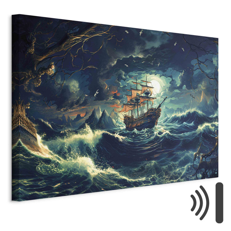 Canvas Art Print The Forgotten Voyage - A Lost Pirate Ship Sailing Into the Unknown 151563 additionalImage 8