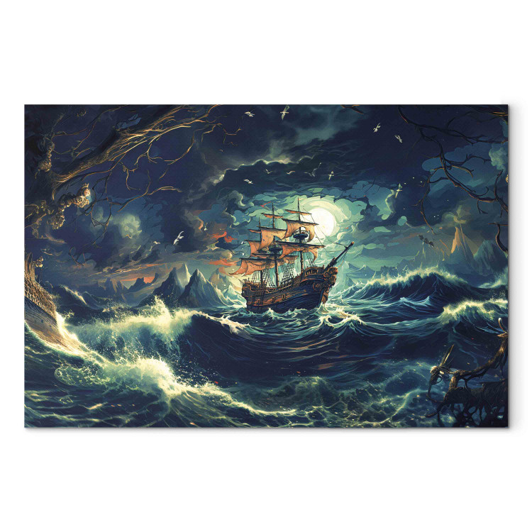 Canvas Art Print The Forgotten Voyage - A Lost Pirate Ship Sailing Into the Unknown 151563 additionalImage 7