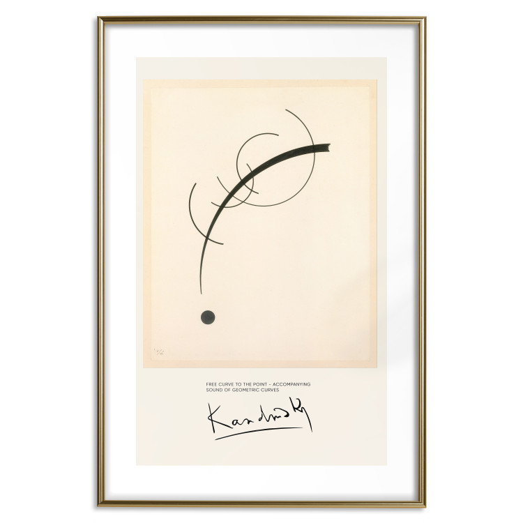 Poster Free Curve - Line and Dot on the Plane According to Kandinsky 151663 additionalImage 25