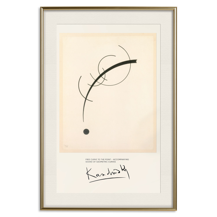 Poster Free Curve - Line and Dot on the Plane According to Kandinsky 151663 additionalImage 26