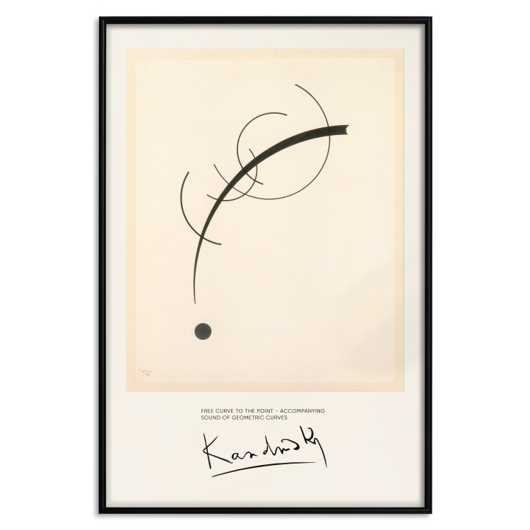 Poster Free Curve - Line and Dot on the Plane According to Kandinsky 151663 additionalImage 20