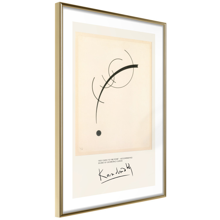 Poster Free Curve - Line and Dot on the Plane According to Kandinsky 151663 additionalImage 7
