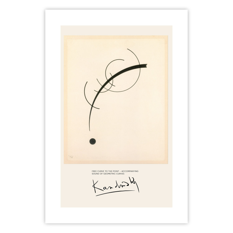 Poster Free Curve - Line and Dot on the Plane According to Kandinsky 151663 additionalImage 19