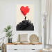 Poster Red Heart - A Girl With a Balloon Inspired by Banksy’s Style 151763 additionalThumb 10