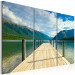 Canvas Print A pier on the lake 58763 additionalThumb 2
