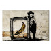 Canvas Inspired by Banksy - sepia 58963 additionalThumb 7